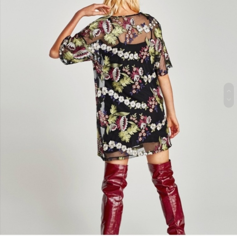 Zara embroidered tulle dress - Picture 4 of 6